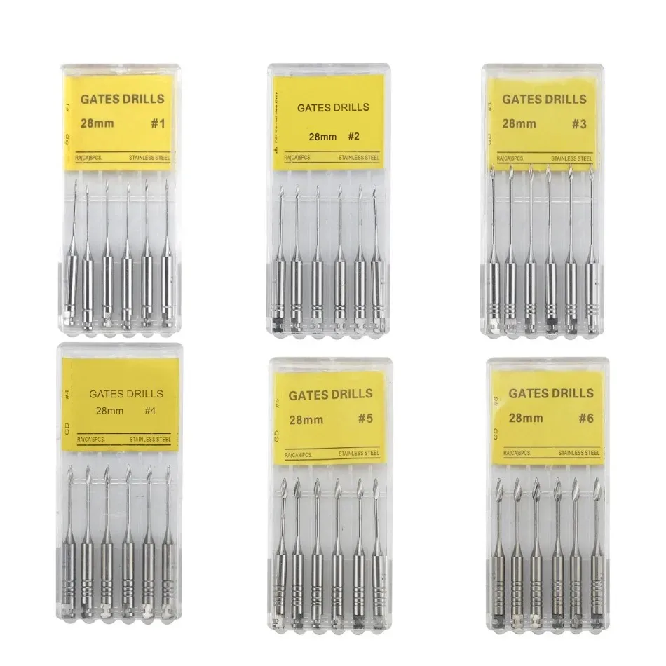 

1 Pack(6pcs) 28/32mm Dental Endodontic Files Reamers Dental Drill Gates Glidden Endo Files Dentist Materials Tool