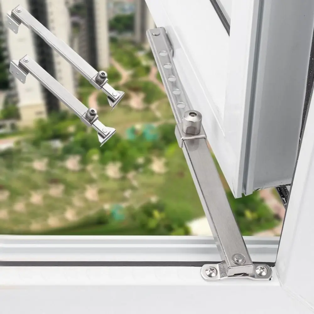 Stainless Steel Brace Stopper Windproof Children Safety Lock Angle Controller Window Support Window Limiter