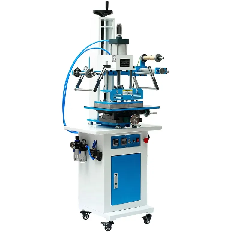 New Design High Quality Leather logo Embossed Pneumatic Hot Foil Stamping Machine for Plastic