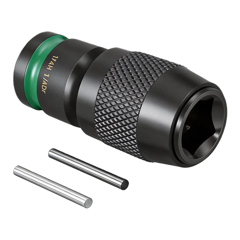 Adapter 1pc for For IMPACT Wrenches with 1/2 3/8 1/4 Inch Drive Compatibility and 6.35mm Hex Bit Socket Output