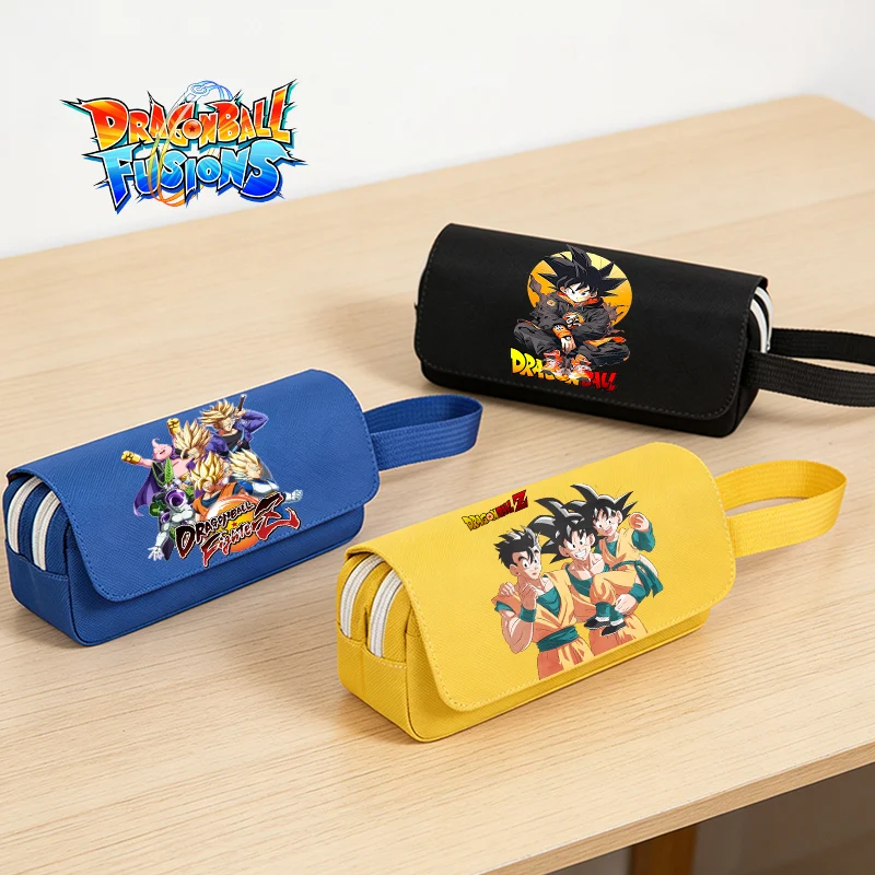 

Dragon Ball male Flip Top Pencil Case Anime Pencil Bag Large Capacity Pen Pouch Student Cartoon Stationery Organiser Bags Gift