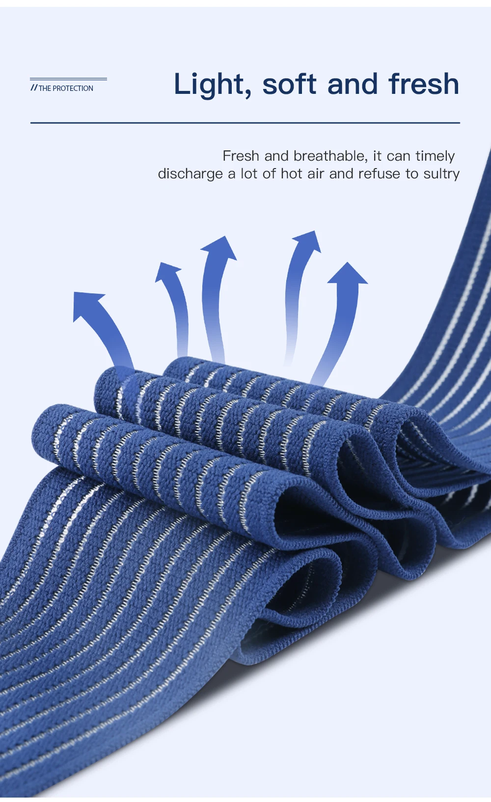 1 Stück Kompressionsbandage Knöchel Sport Ellbogenschutz Polster Wickel Stütze Knöchelbandage Kniepolster – Detail 6