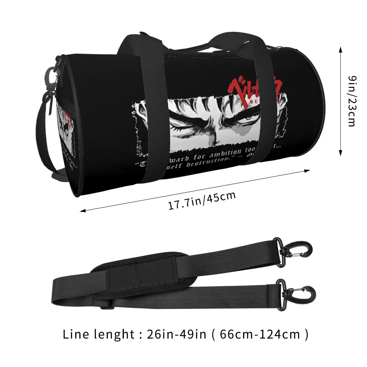 Beres erk japan anmie manga sport gym tasche zum schwimmen sport handtaschen frauen männer weekender duffel taschen mit tasche für die reise