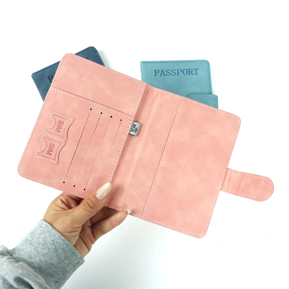 Personalisierte PU-Magnetverschluss RFID Multifunktionale SIM-Karten-Tragetasche für Reisepass, Karte, Ticket-Organizer-Tasche – Detail 5