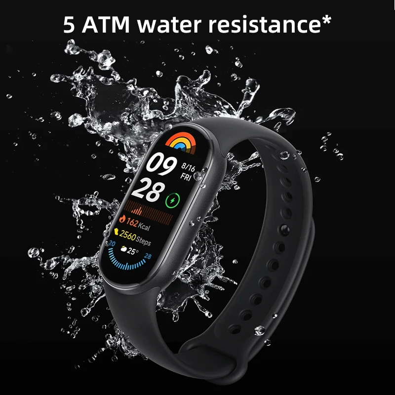 Global Version Xiaomi Smart Band 9 Bracelets 1.62\'\'AMOLED Display BloodOxygen Heart Rate Monitoring 150+ Sport Modes Smart band