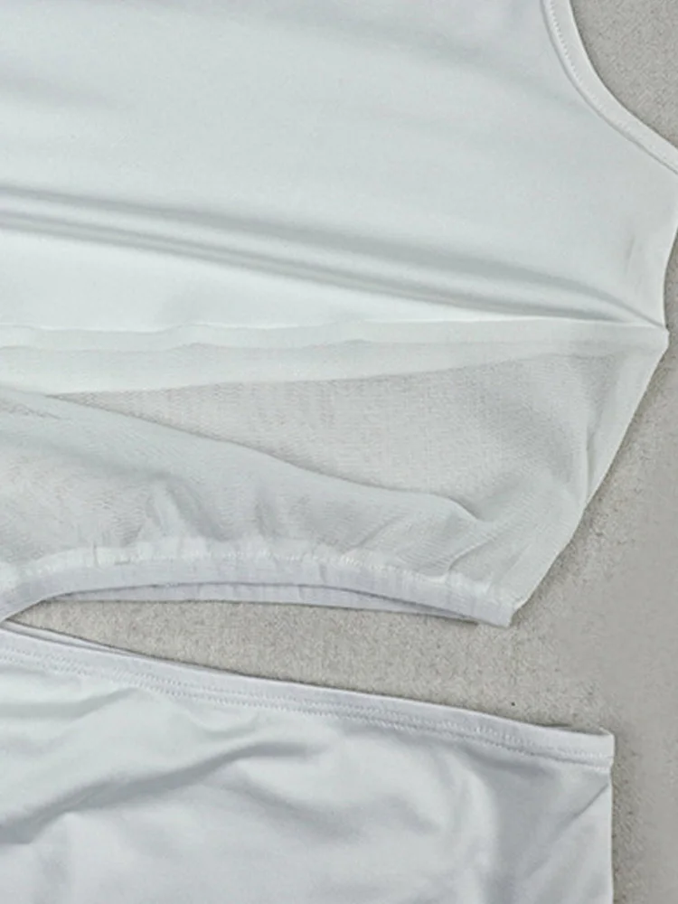 Beyprern Abito lungo aderente senza maniche con taglio aderente da donna Abito lungo da sera formale con orlo diviso