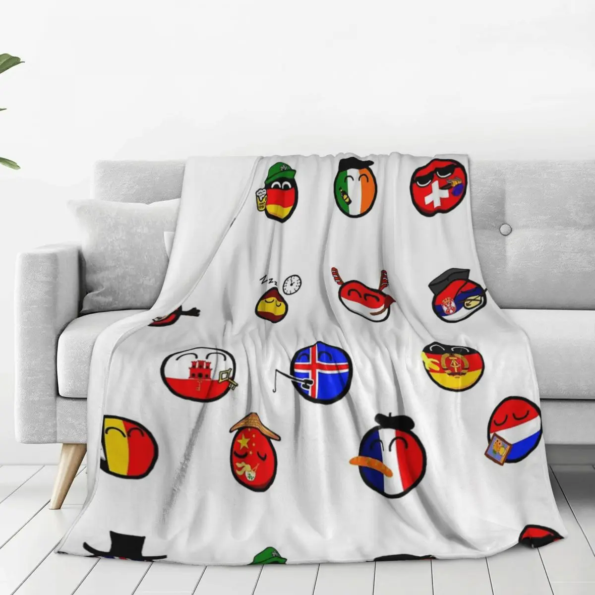 Countryballs Pack Blankets Fleece Lightweight Throw Blankets Sofa Throw Blanket For Couch Bedding Outdoor Throws Bedspread Quilt