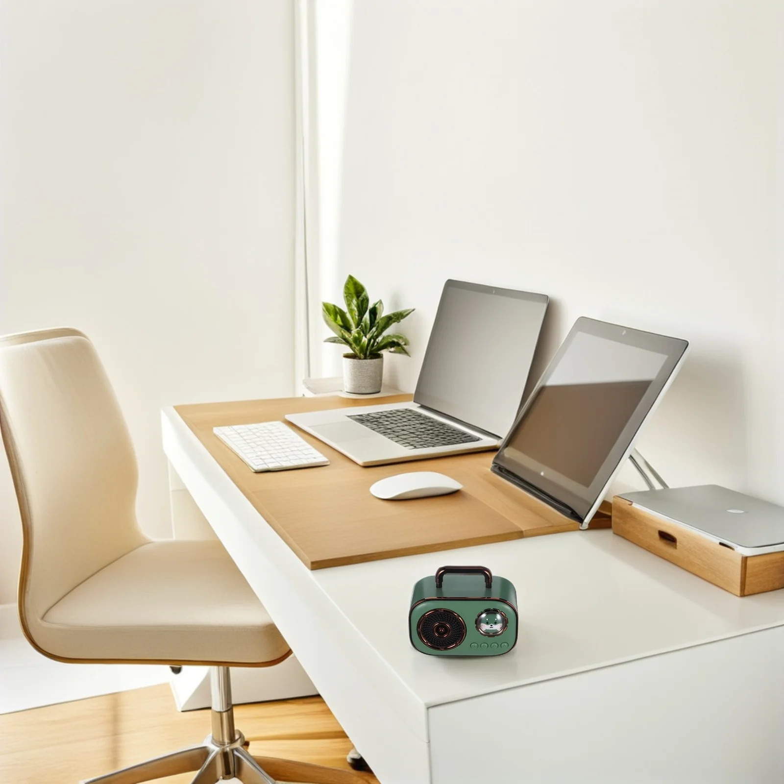 

Space Capsule Speaker Mini Portable Extended Life for Outdoor Office Home Travel Mini Speaker