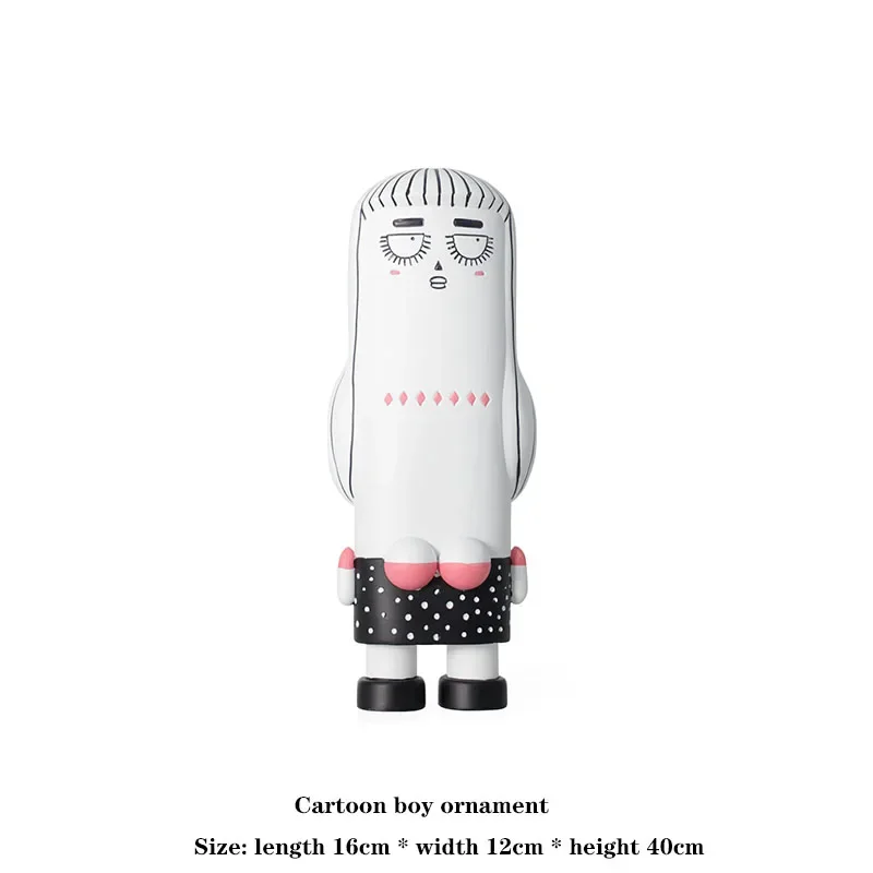 Resin Sculpture Nordic Decoration Home Figurine For Interior Home Decor Trend Figures Statue Room Decor Kawaii Accessorie Small