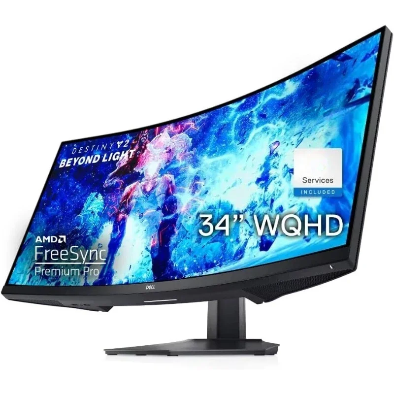 

Горячая распродажа.обновление. Игровой изогнутый, 34-дюймовый изогнутый монитор с частотой обновления 144 Гц, дисплей WQHD (3440 x 1440), черный — S3422DWG