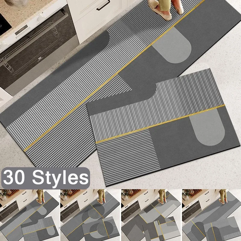 

Super Absorbent Kitchen Floor Mat Diatom Mud Carpet,Washable Carpet Anti Slip Bathroom Entrance Doormat/carpets for Living Room