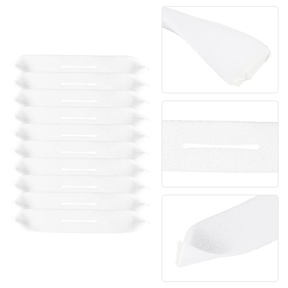 50 Pcs Anti Sponge Cover for Clothes Hanger 35x8x0 3cm White Soft Material No Mark Prevent Scratch Protective Covers Home