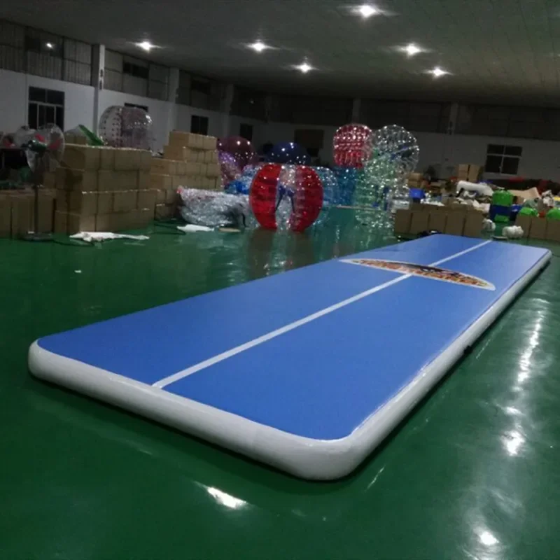 Matelas de gymnastique gonflable 8*2*0.3m, piste d'air de culbutage au sol avec pompe à Air