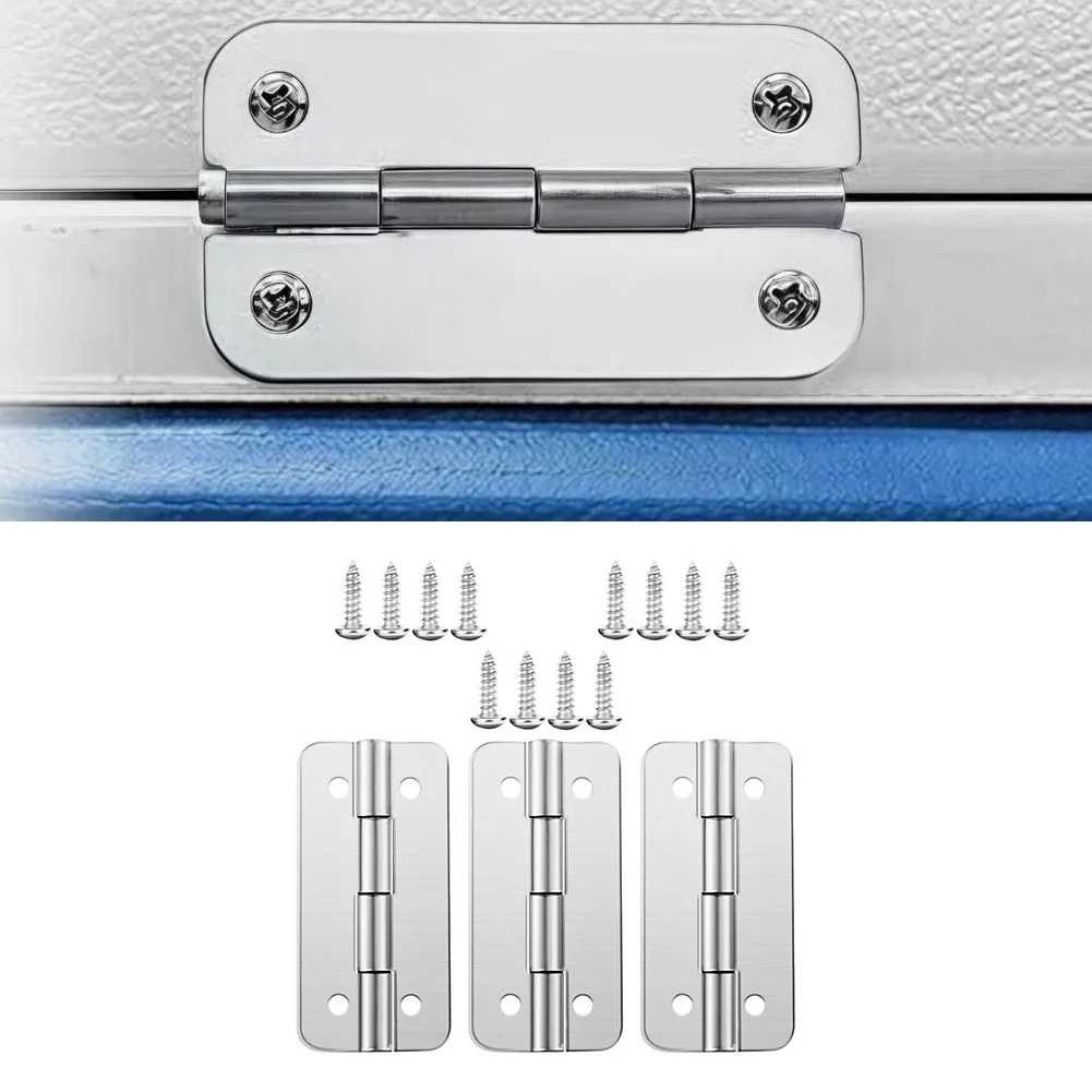 Cooler Hinges Replacement Set 3 pcs Made from 304 Stainless Steel for Igloo Ice Chests For 25 to 165 Quart Capacity