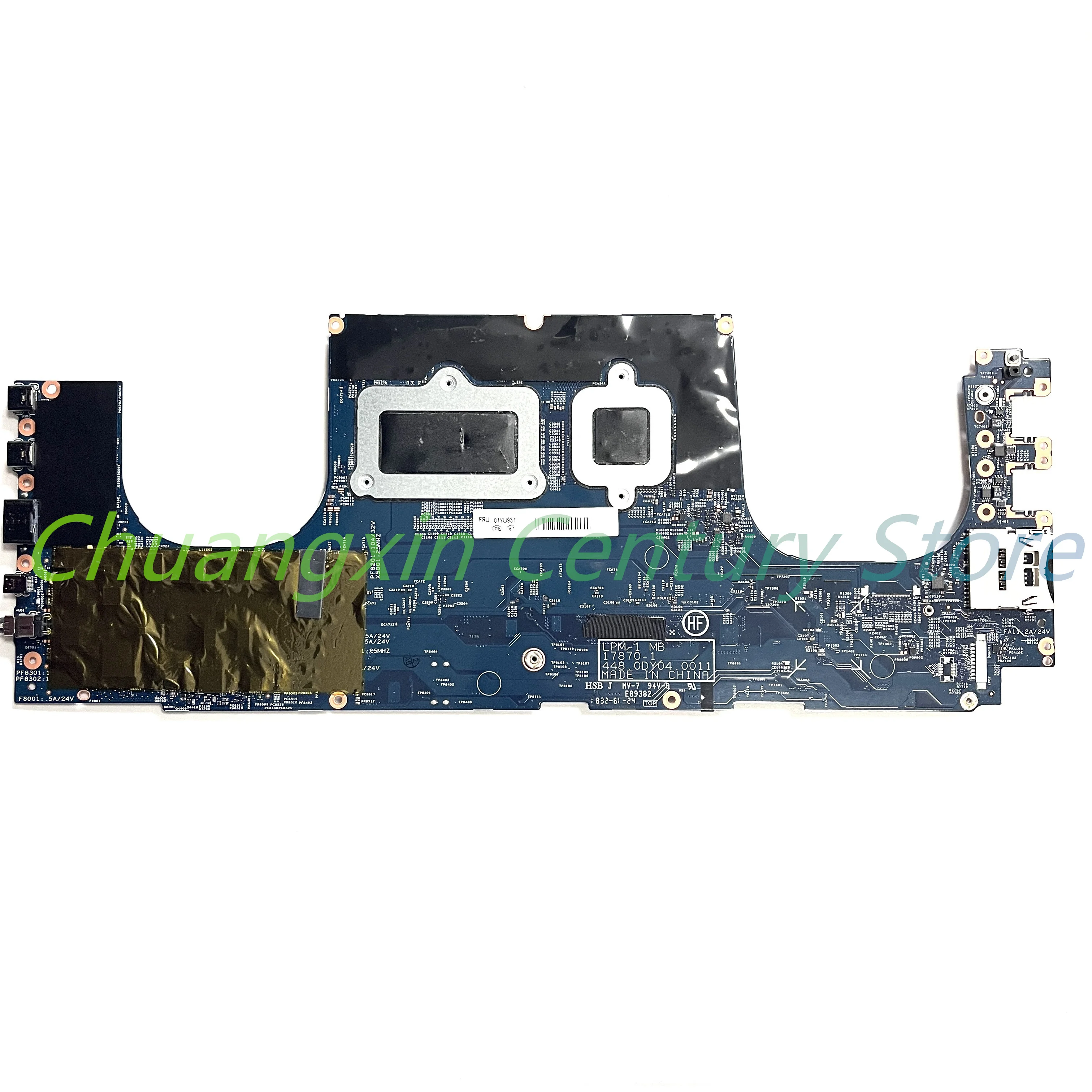 17870-1 scheda madre per laptop Lenovo ThinkPad P1 Gen 1 con CPU E-2176M I5 I7-8TH GPU P1000/GTX1550Ti/P2000 Prova al 100% OK