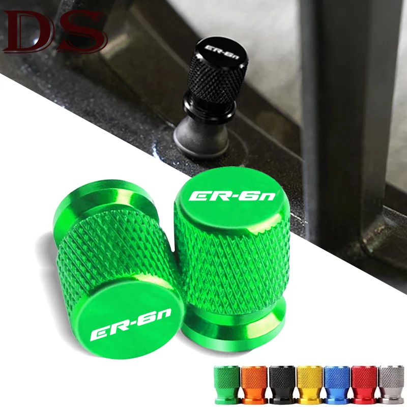 For KAWASAKI ER-6N ER6N ER 6N 2012-2023 2024 2025 Motorcycle CNC Accessories Aluminum Wheel Tire Valve Air Port Stem Cover Caps