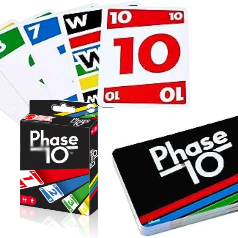 New Phase-10 Kartenspiel, Fun High Fun Multiplayer Toy Designs Paying Board Game Card Family Party Toy
