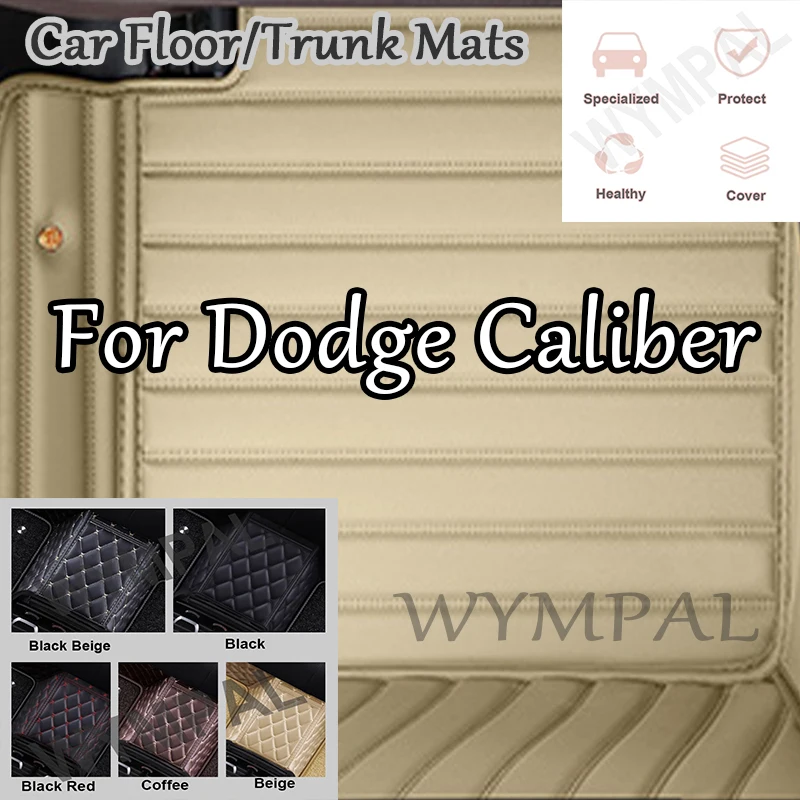 

Luxury Custom Automotive Car Floor Mats For Dodge Caliber 2006 2007 2008 2009 2010 Auto Luxury Leather Men Women Car Mats Full C