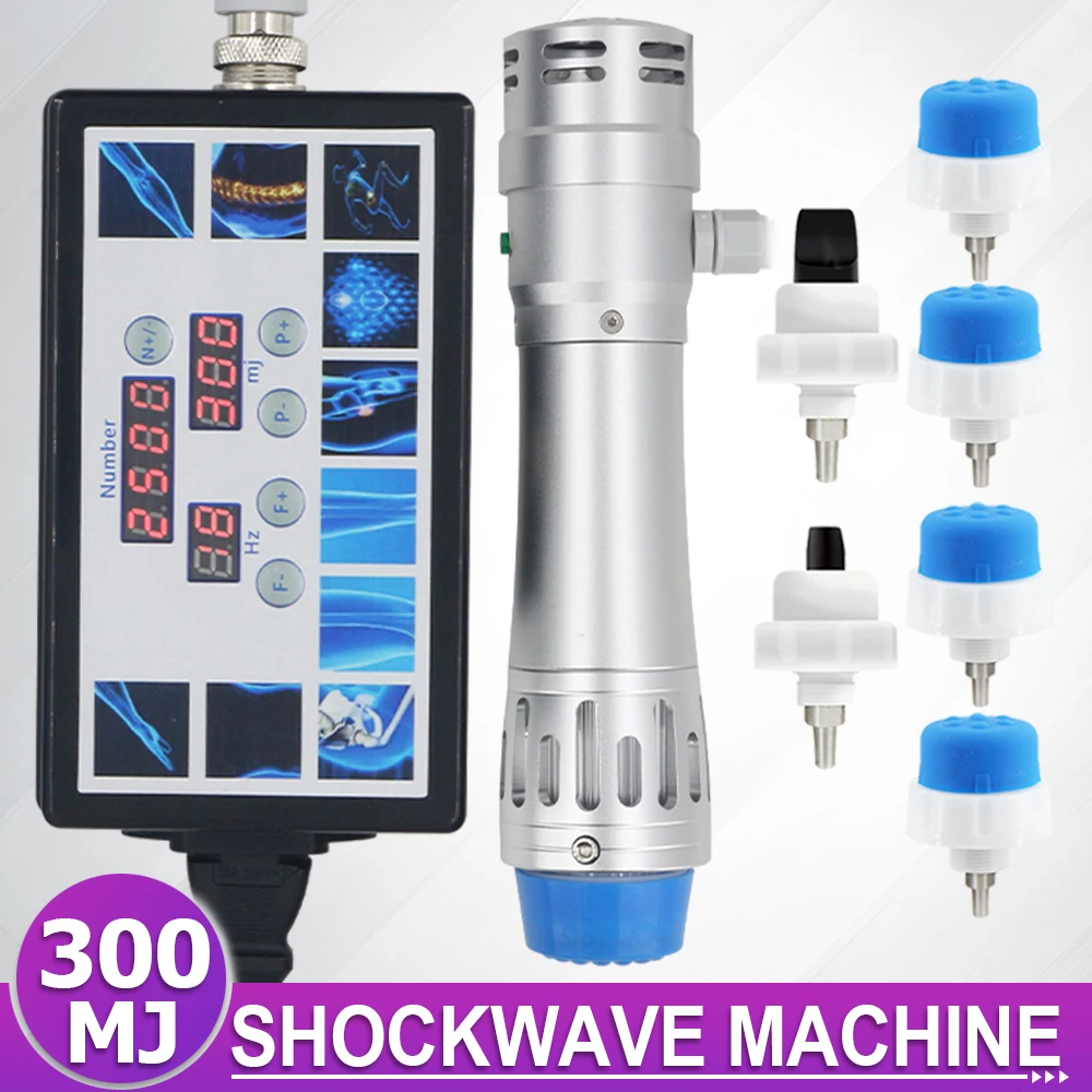 Shockwave Therapy Machine For 300MJ Massage Effective ED Treatment Relieve Pain Physiotherapy Shock Wave Massager 2024 New