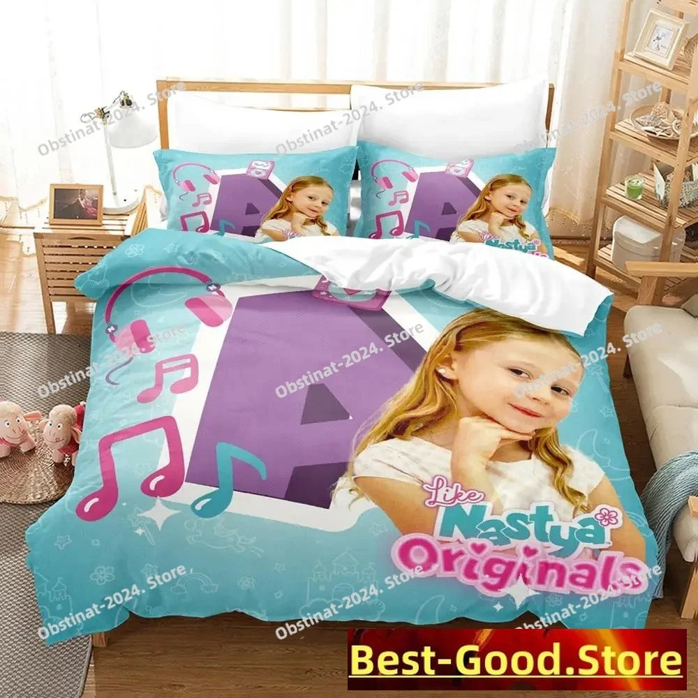 

3D Anime Bed Sheet Set 2023 Like Nastya Bedding Set Single Twin Duvet Cover Full Queen King Size Bed Aldult Bedroom Duvetcover