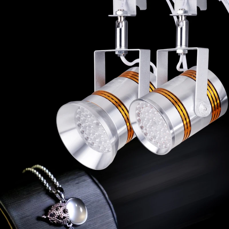 75W Jewelry Light Intelligent Remote Control LED Spotlight Hook Display  Gold Diamond Shop Track 