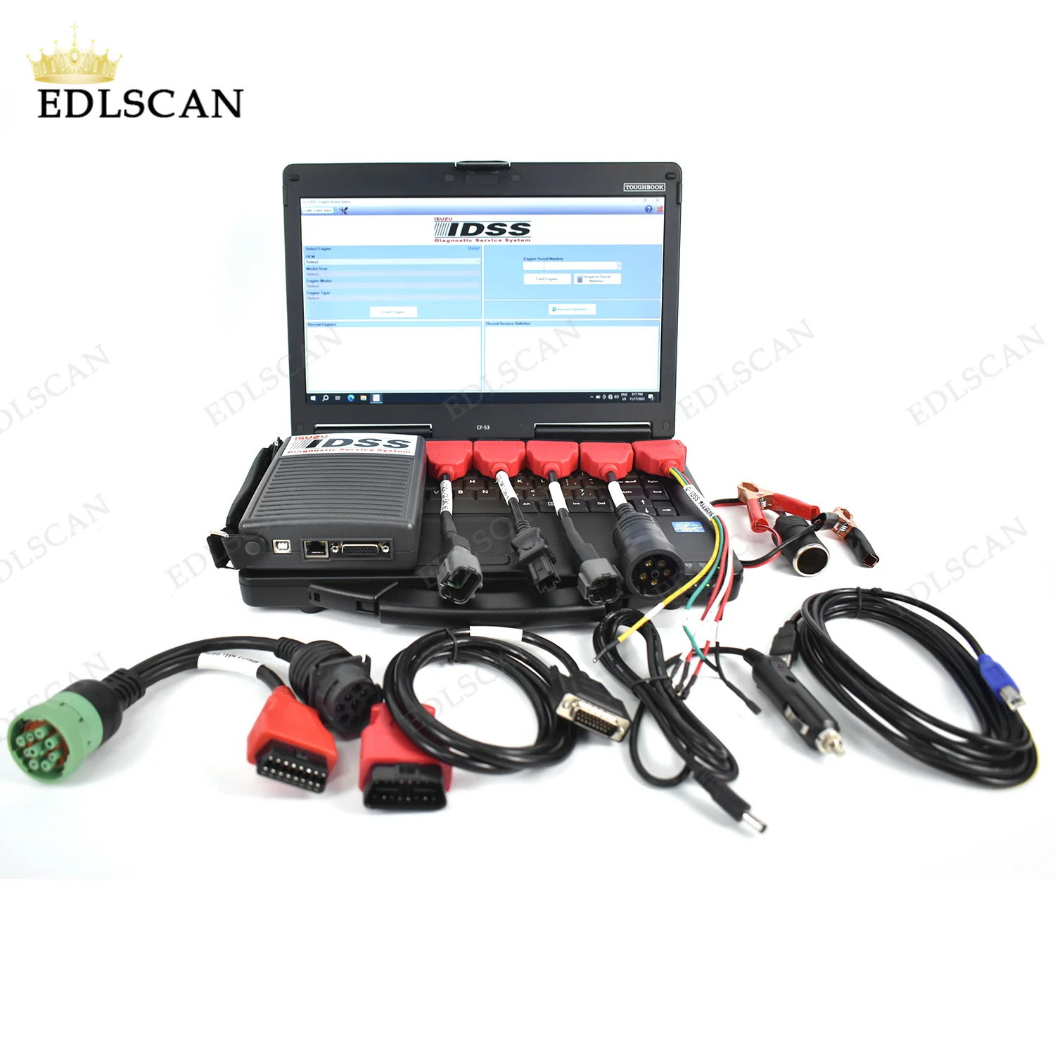 Diagnostic Tool for ISUZU IDSS G-IDSS E-IDSS Diesel Engine Truck Excavator Vehicles EURO6/EURO5+CF53 Laptop