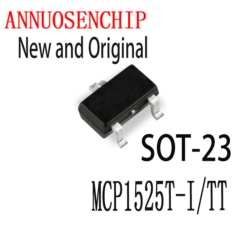 10PCS New And Original SOT-23 MCP1525T SOT23 MCP1525 1525 1525T VREF SERIES 2.5V SOT23-3 IC MCP1525T-I/TT