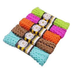 15Yards 5mm Sewing Ribbons Colorful Wave Bending Fringe Trim Ribbons for DIY Clothes Gift Wrapping Home Wedding Party Decor