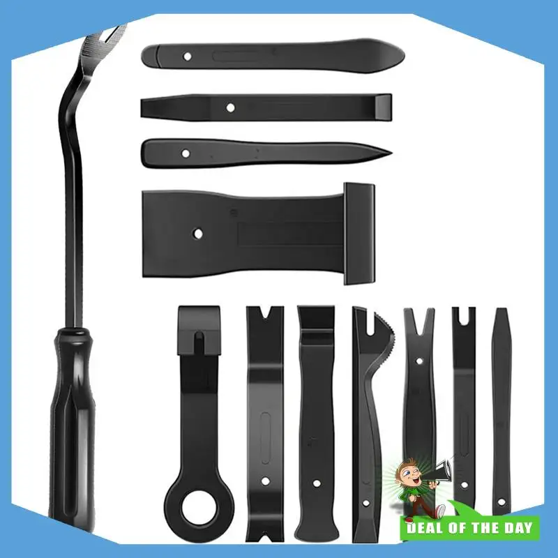 

24-Hour Delivery No-Scratch Trim Removal Tool Kit 12PCS Auto For Car Dash Panel Audio Window Molding Fastener Remover