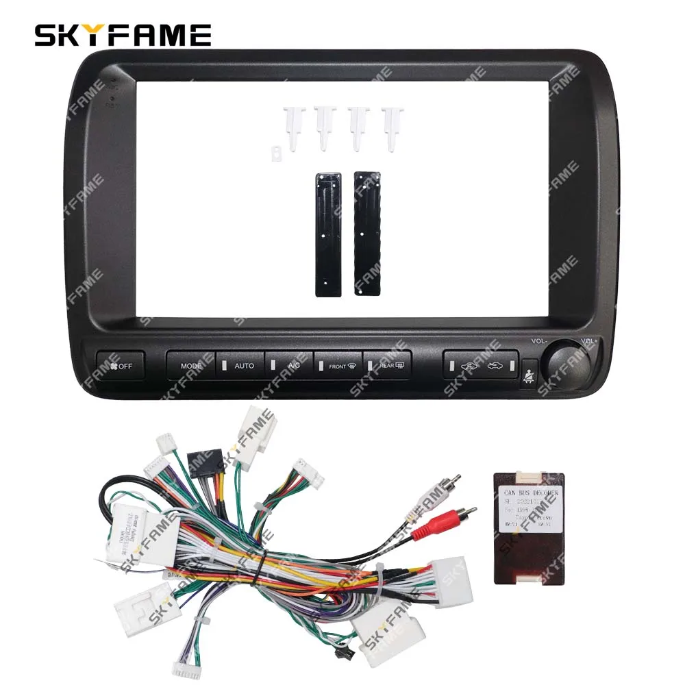 SKYFAME Car Frame Fascia Adapter Canbus Box Decoder Android Radio Dash Fitting Panel Kit For Toyota Crown S170