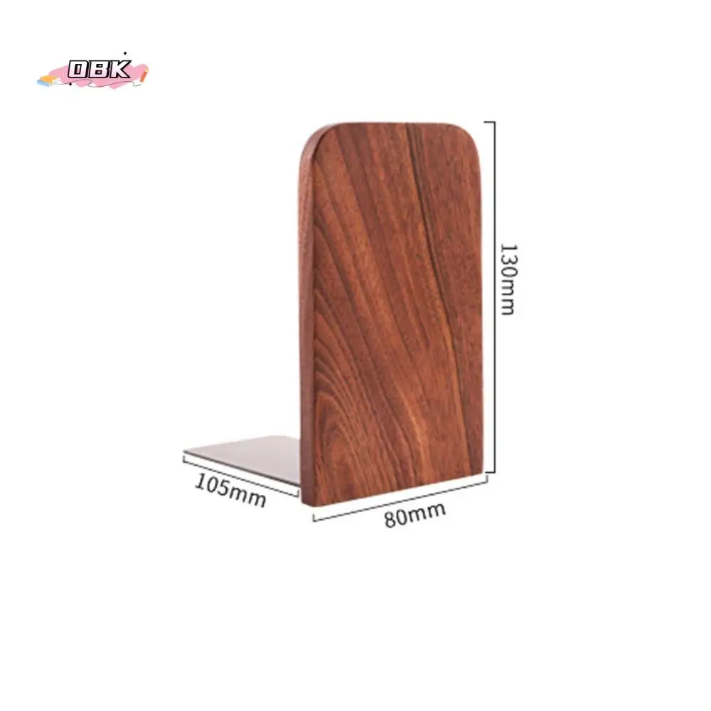 

Display Holder Nature Wooden Bookends Desk Organizer INS Desktop Bookshelf Beech Walnut Simple Book Support Rack Magazine