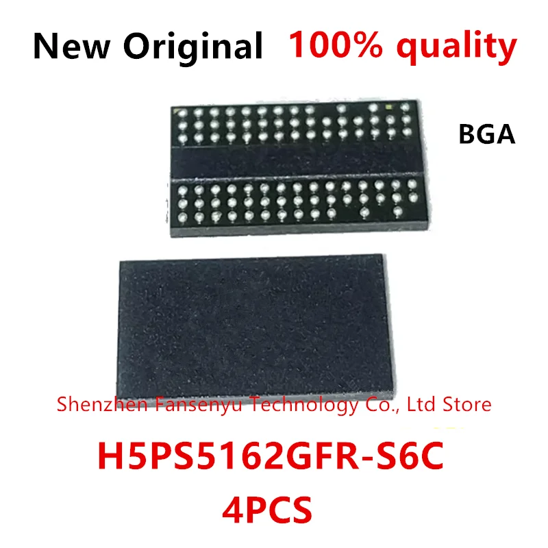 (4 قطع) 100% جديد H5PS5162GFR-S6C H5PS5162GFR S6C شرائح بغا