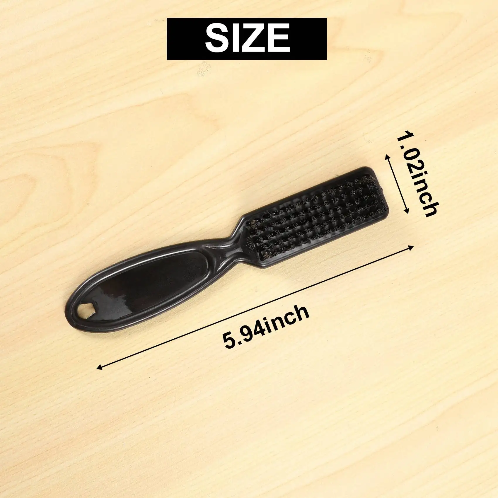 

ABUD-Fade Brush Comb Scissors Cleaning Brush Barber Shop Skin Fade Vintage Oil Head Shape Carving Cleaning Brush