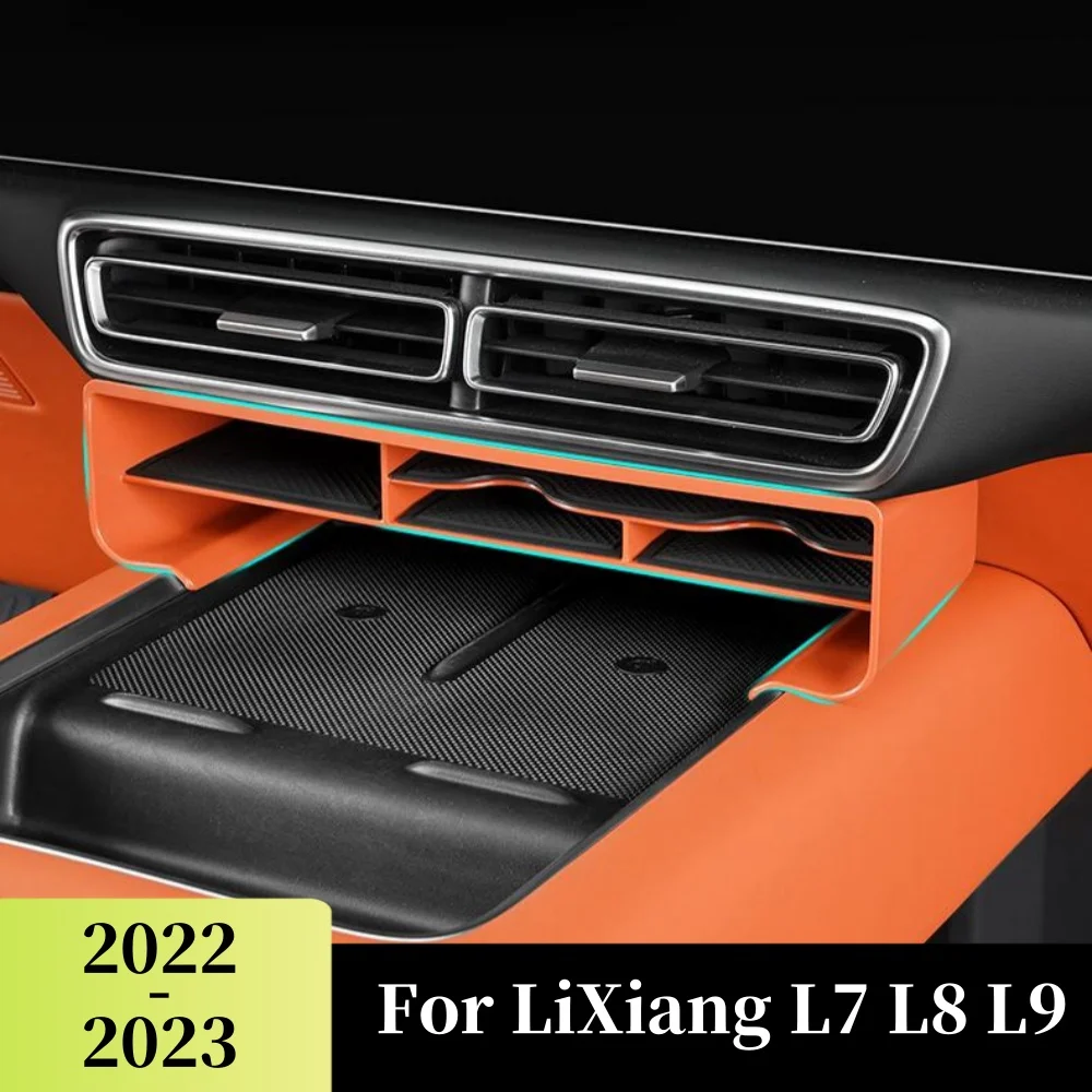 

Для Li LiXiang L7 L8 L9 2022 2023 пластиковый автомобильный Стайлинг многофункциональный ящик для хранения под центральным экраном управления аксессуары