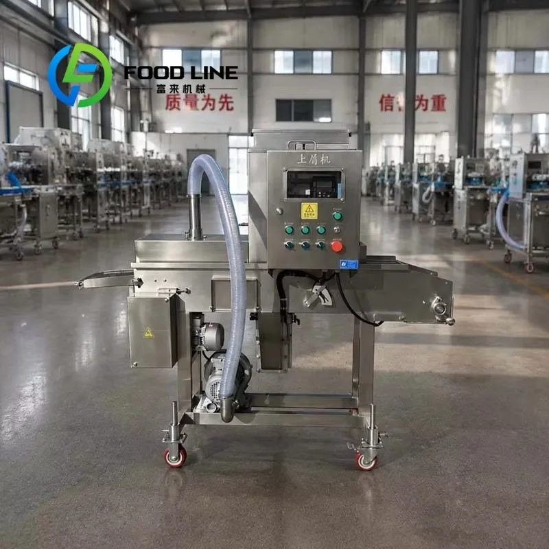 Flour Coating Machine Stable Feeding Mechanism Less Powder Residue Reliable Performance For Commercial Workshop Fried Food Batch