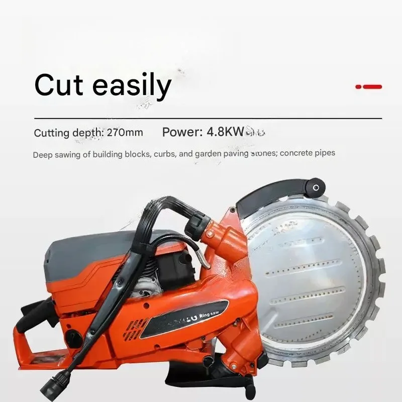 Handheld Ring Saw 4.8KW Concrete Cutter K970 Type For Fire Rescue Steel Rail Stone Metal Cutting With 400mm Blade Depth