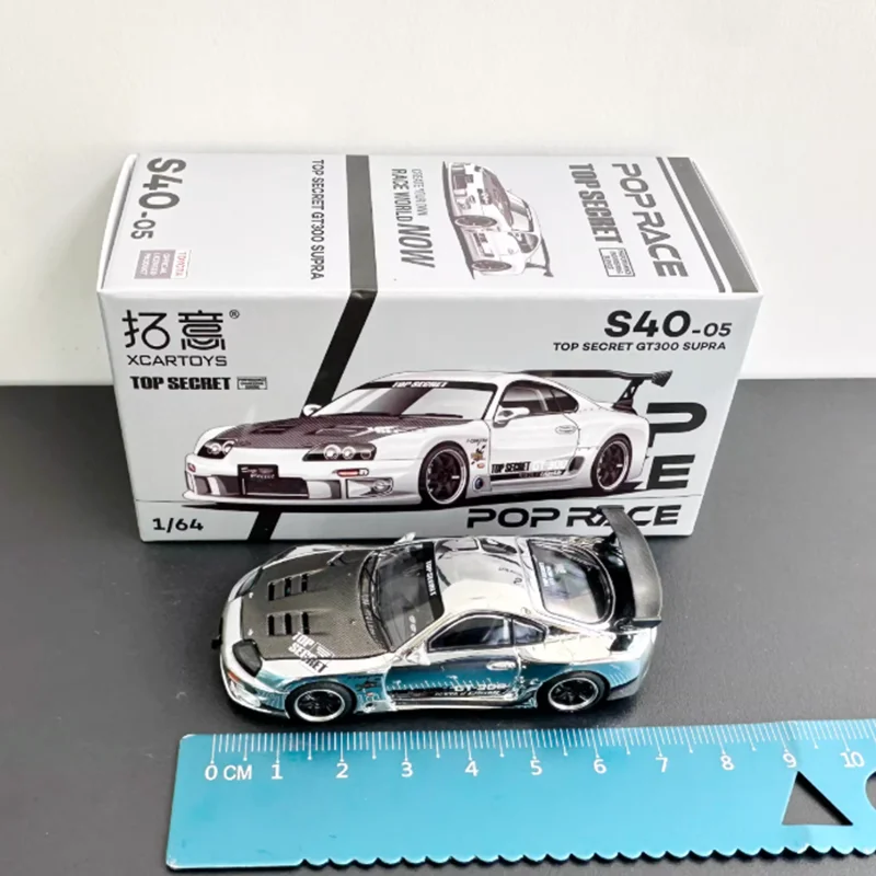 

Коллекционная модель автомобиля XCARTOYS Diecast Supra GT300 в масштабе 1:64, имитация из сплава, для декора и подарков, статическая модель для демонстрации