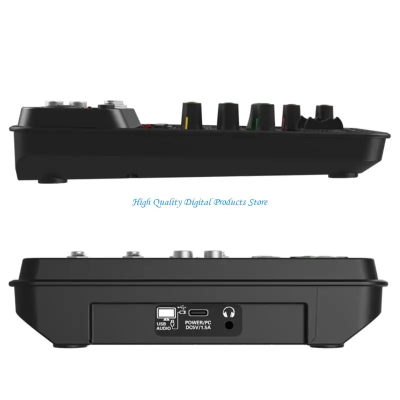 

U2JE Professional Portable 4Input Audios Mixer Mixing Consoles For Podcasting Stage Performances Home Studio Application
