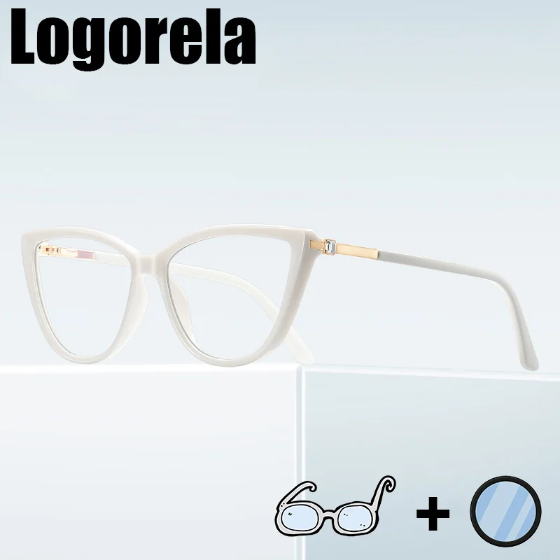 

Logorela 2239, женские оптические очки по рецепту, фотохромные очки с защитой от синего света, прогрессивные очки для близорукости и дальнозоркости
