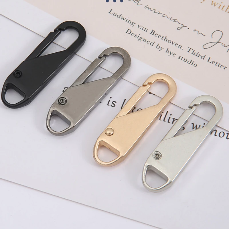 5/10 Pcs Zipper Slider Puller Instant Zipper Repair Bag Replacement Bad Buckle Travel Bag Suitcase Zipper Head DIY Wholesale