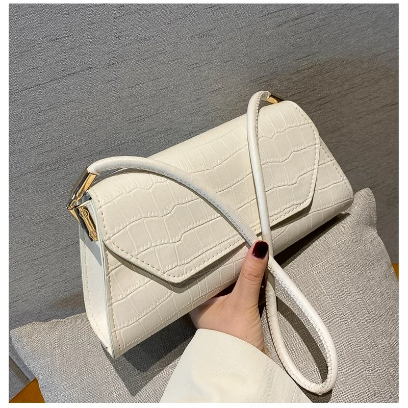 Retro Alligator Pattern Women\'s Bag Handbag PU Leather Shoulder Totes Bag Female Portable Classic Clutch Underarm Purse Bag