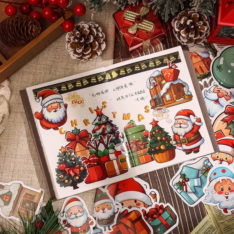 Christmas Sticker Bag Christmas Party Decoration Gift Self-adhesive Waterproof Sticker Sticker Water Cup Computer Suitcase