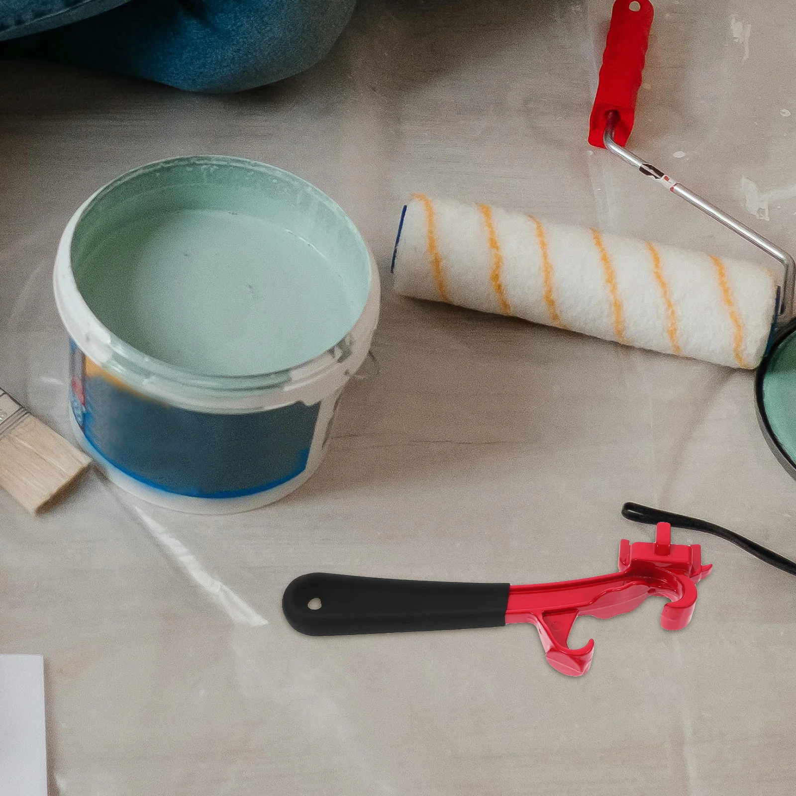 

Plastic Paint Bucket Wrench Opener Bung Wrench Manual Can Opener Tool for Drums Buckets Lid Lifter Industrial Home Use