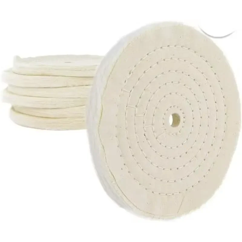 30pcs-carton 8In White Buffing Polishing Wheel 60Ply for Car Care Equipment