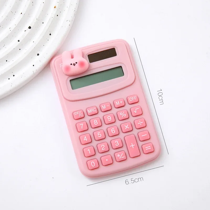 Cartoon Cute Calculator Fashion Mini Portable Small Calculator Portable Office Computer for Primary School Students