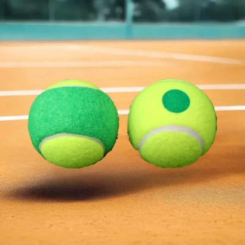 

（Summer6）1 Pc Tennis Balls For Kids Soft Elastic Low Compression Pressureless Training Ball For Youth Beginner Practice