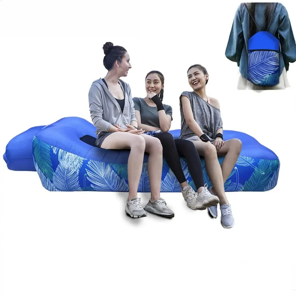 Inflatable Sofa Bed Swimming Pool Floating Raft Sac Beach Garden Outdoor Portable Folding Camping Chaise Lounge Recliner Pouf view 6