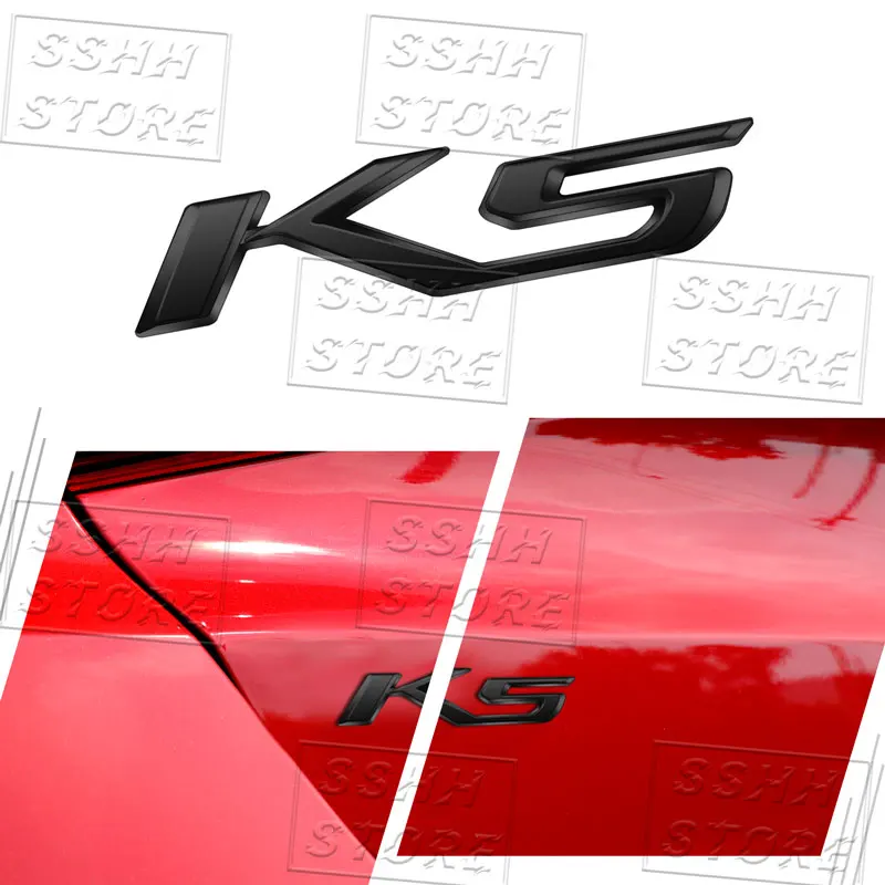 ثلاثية الأبعاد كروم معدن K5 شعار شعار سيارة الخلفي الجذع لوحة ملصق ل K5 ريو سبورتاج ستينغر الروح Ceed اكسسوارات #5