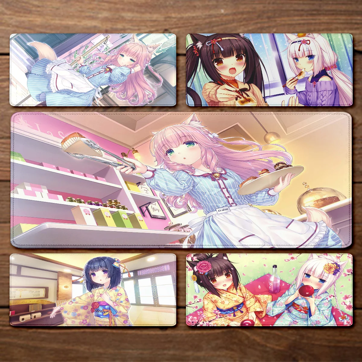 Anime Nekopara teclado Mousepad XXL Home HD Computer Desk Mats MousePad Carpet Gamer Office Laptop Mouse Mat Desktop Mouse Pad