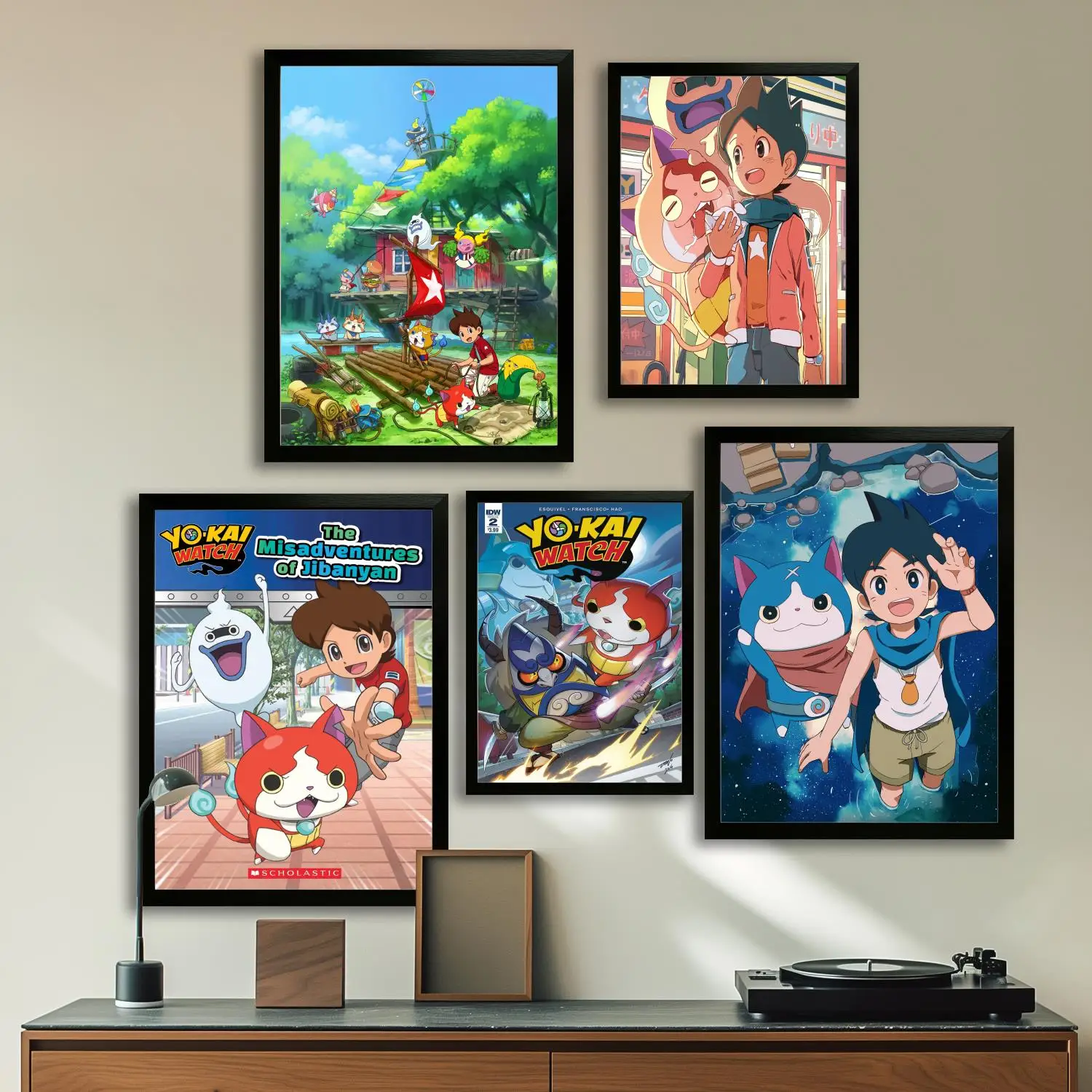 yo kai watch Canvas Art Poster and Wall Art, Picture Print, Modern Family Bedroom Decor,Decorative painting